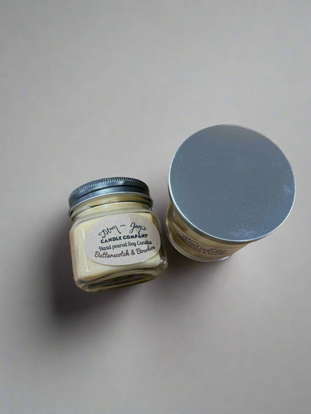 Butterscotch and Bourbon Soy Candle –Warm Boozy Scent | Mam Jam’s