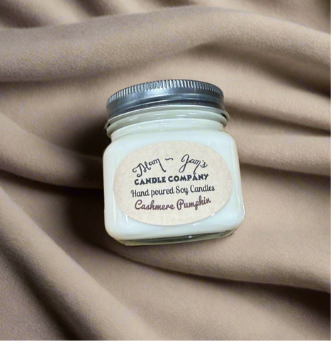 Cashmere Pumpkin Soy Candle – Warm & luxurious Fall Scent | Mam Jam’s
