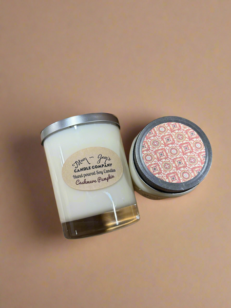 Cashmere Pumpkin Soy Candle – Warm & luxurious Fall Scent | Mam Jam’s