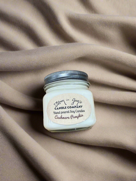Cashmere Pumpkin Soy Candle – Warm & luxurious Fall Scent | Mam Jam’s