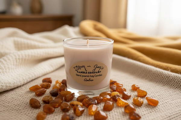 Amber Soy Candle – Warm & Luxurious Scent | Mam Jam’s