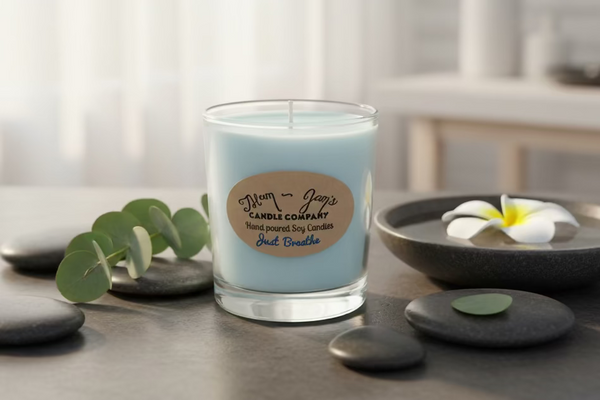 Just Breathe Soy Candle – Clean & Relaxing Scent | Mam Jam’s